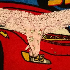 Vspink cupcake lace thong